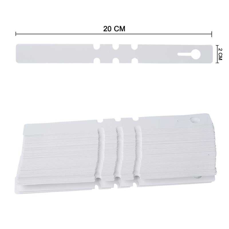 Mihey 200 Pcs White Plastic Plant Tags with a Marker Pen, Wrap Around Hanging Tree Tags Nursery Garden Labels Waterproof Nursery Garden Stakes, 2x20cm - Image 2